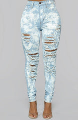 Paint Me Fabulous High Waist Skinny Jeans - JEANS