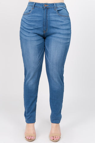 Fiesta Fringe High Rise Distressed Skinny Jeans - PLUS